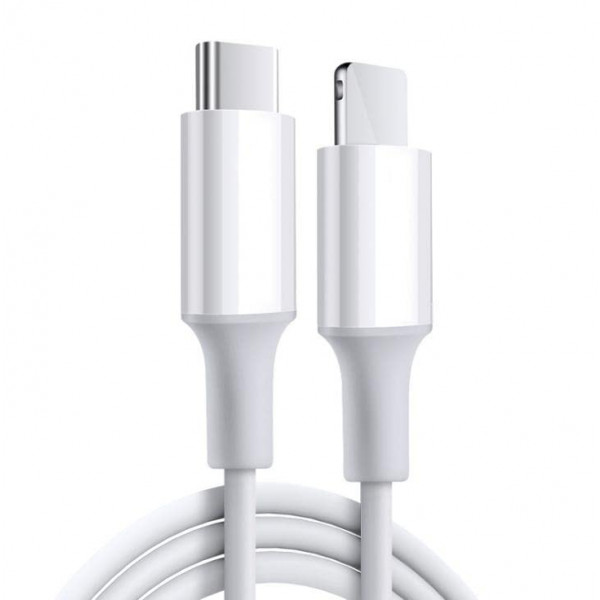 Lightning - USB-C kabel Snabbladdning 20W 2m vit 101031