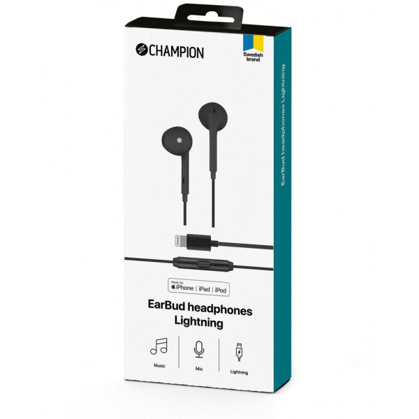 Lightning Hörlurar iPhone Earbuds - Champion HSZ650L