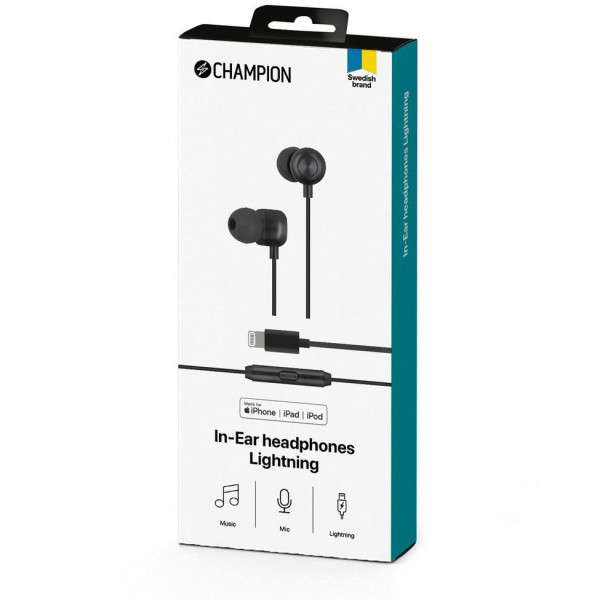 Lightning Hörlurar iPhone In-Ear - Champion HSZ600L