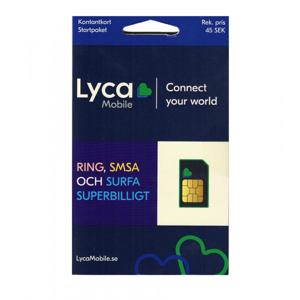 Lyca Mobile Startpaket med 5GB, 30d fria samtal