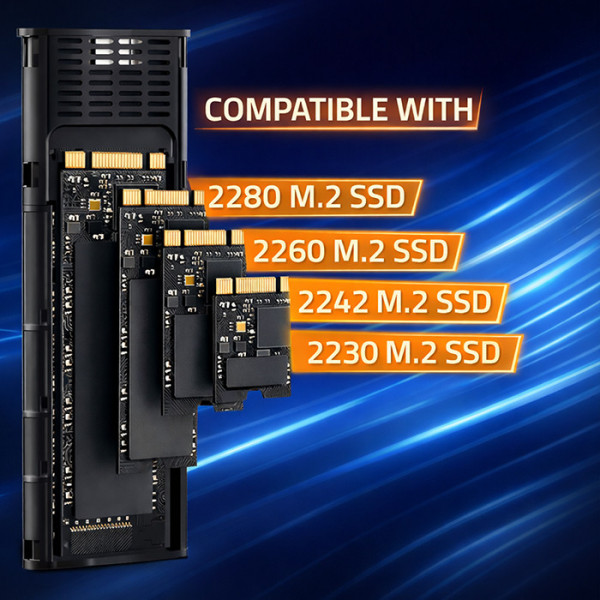 M.2 Kabinett NVMe alla storlekar