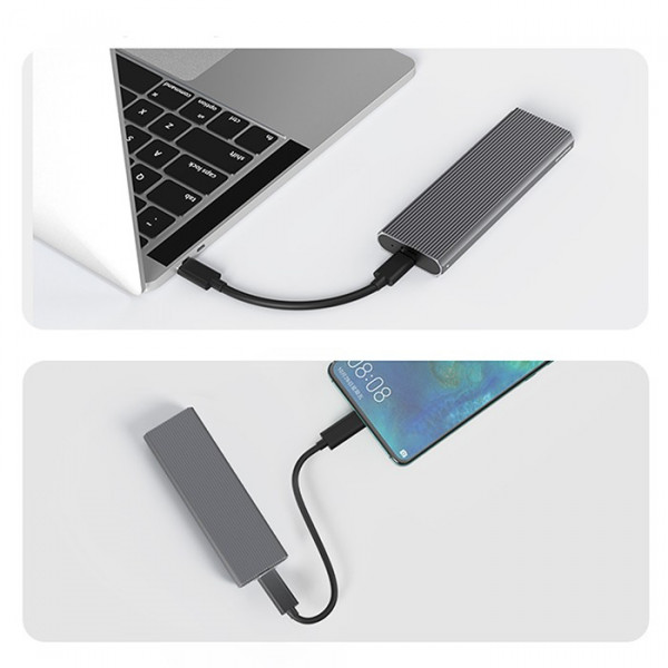 M.2 Kabinett NVMe USB-C