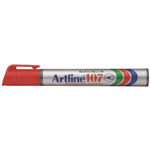 Märkpenna Artline 107 Permanent 1.5mm Rund Röd EK-107 RED