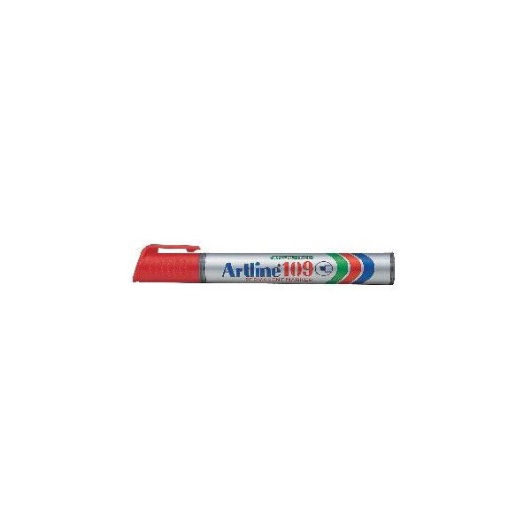 Märkpenna Artline 109 Permanent 5.0mm Skuren Röd EK-109 RED