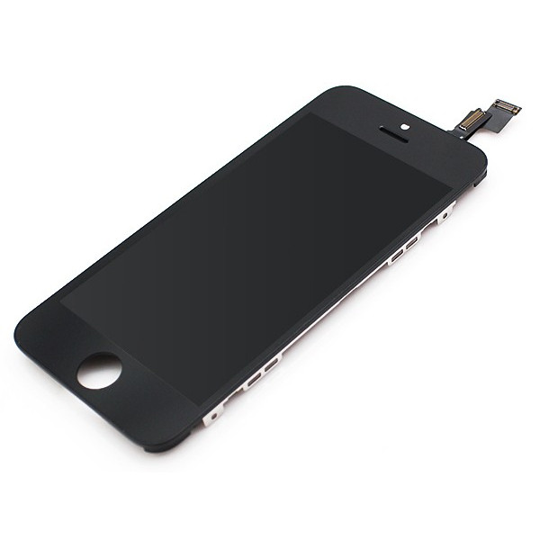 Glas iPhone 5/5S/SE - Svart Hög kvalitet Grade AAA MB-IP-TOLCDIP5SE