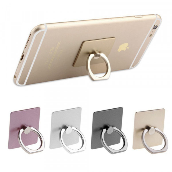 Ringhållare mobil plast silver RING-001
