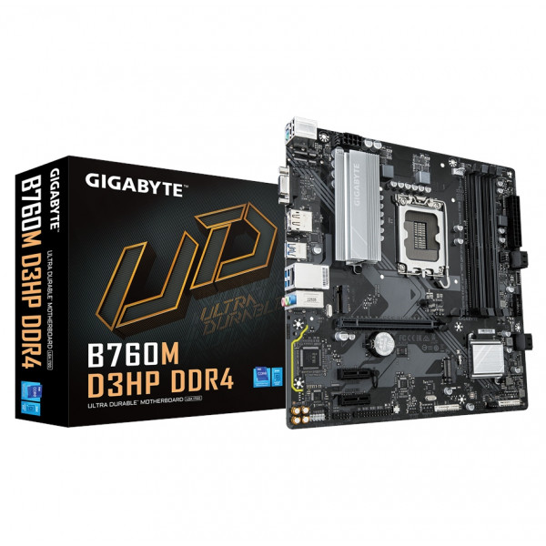 Moderkort - S1700 Gigabyte B760M D3HP DDR4 4xDDR4