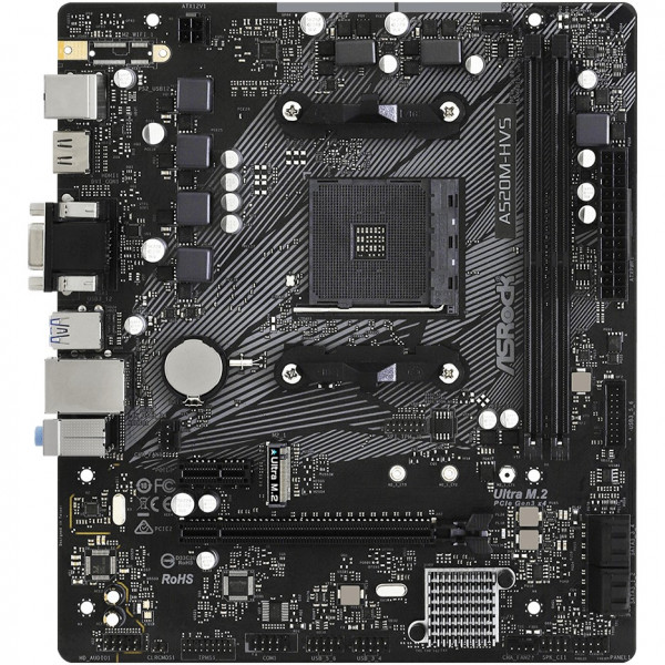 Moderkort AM4 A520M ASRock A520M-HVS 90-MXBE60-A0UAYZ