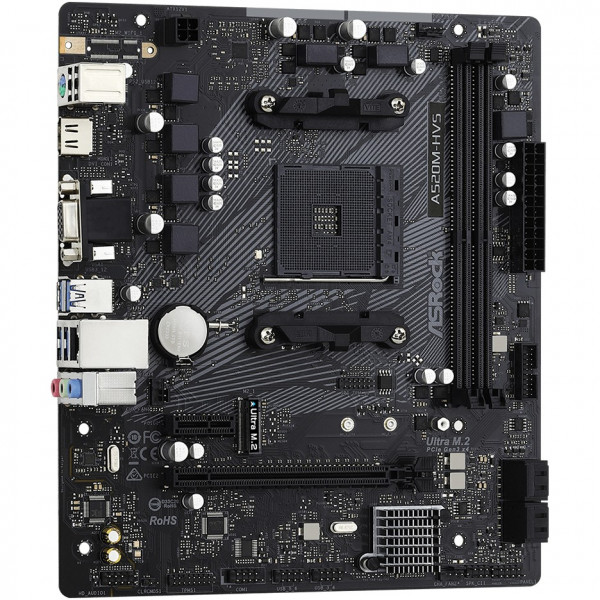 Moderkort AM4 A520M ASRock A520M-HVS 90-MXBE60-A0UAYZ
