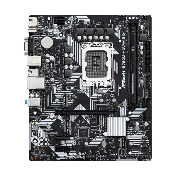 Moderkort - S1700 ASRock B760M-HDV/M.2 DDR4