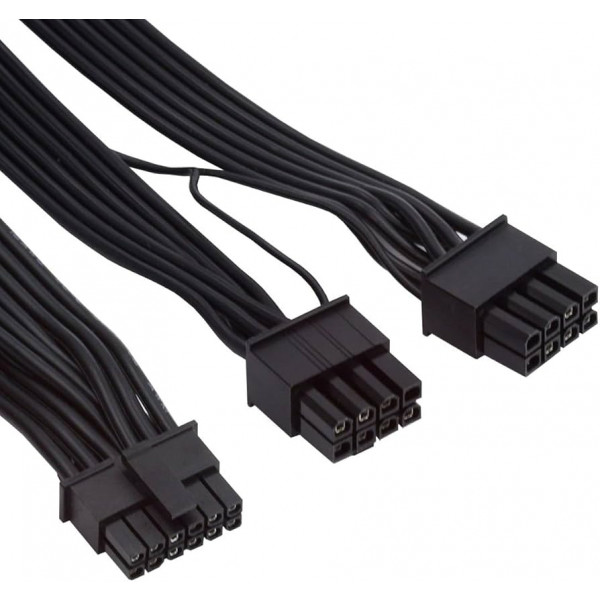 Modulär PSU nätdel strömkabel 12 pin - 8 pin PCI-E x 2
