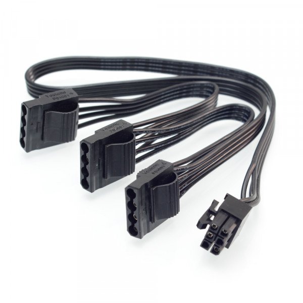 Modulär PSU strömkabel 6 pin - 3 x Molex Antec