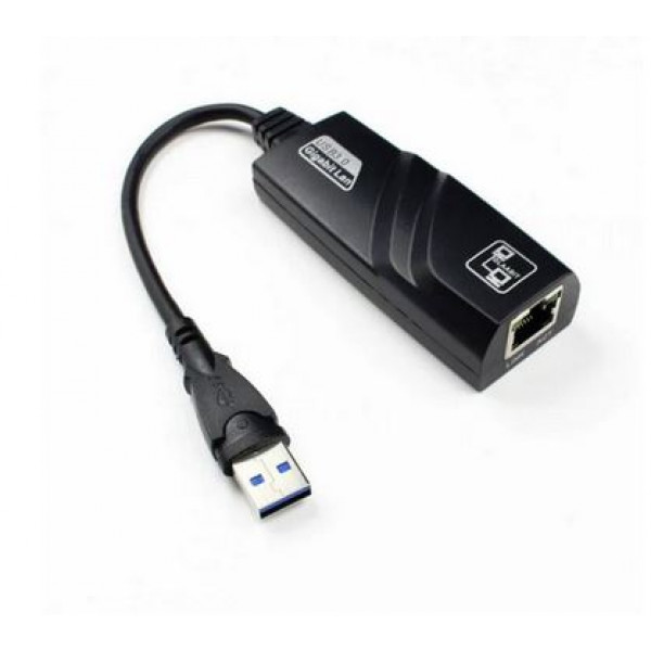 Nätverkskort USB 3.0 till RJ45 Gigabit svart 101707