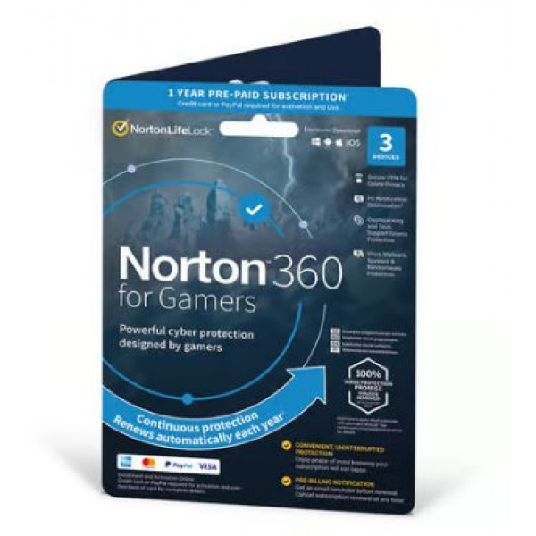 Norton 360 med 50GB Molnlagring 1år 3-datorer 21426525 Net2World