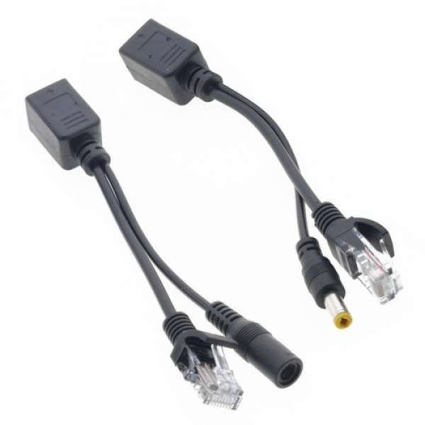 POE-Injektor och splitter adapter med DC 2.1x5.5mm POE-splitter2
