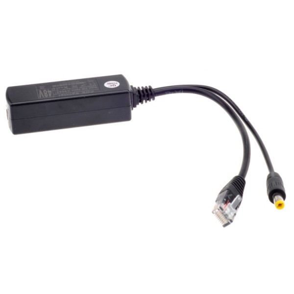 POE-splitter adapter 48V in, 12V ut POE-splitter