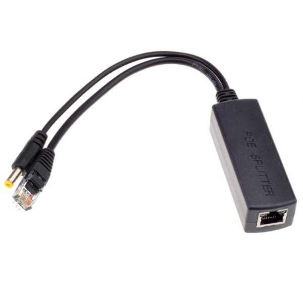 POE-splitter adapter 48V in, 12V ut POE-splitter