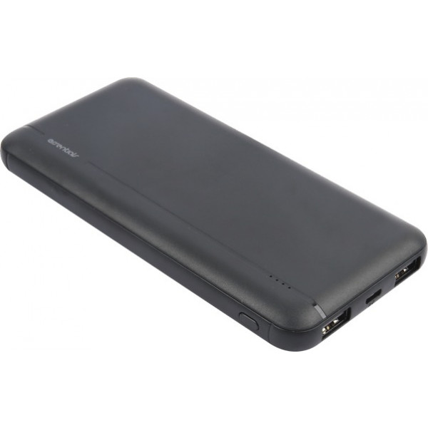 Powerbank 10000mAh 2xUSB-A Essentials svart 1110008