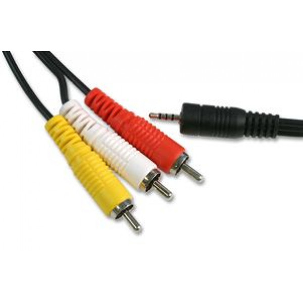 AV Videokabel till digitalkamera 2.5mm - 3 x RCA PSG00500