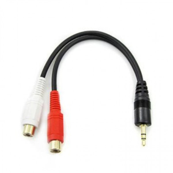 Audioadapter 3.5mm - RCA x 2 (ha-ho) 0.2m