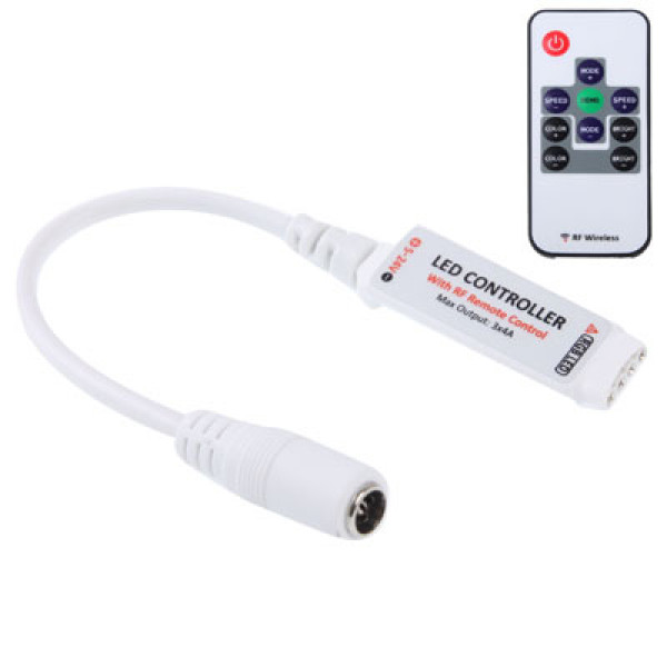 RGB LED Fjärrkontroll med DC-kontakt 12V 101639