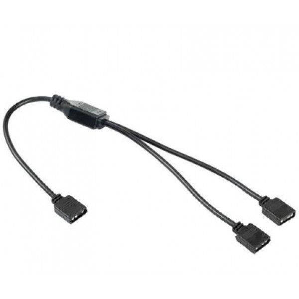 RGB LED Fläktkabel 3-pin 5V splitter 1 till 2 hona 101653