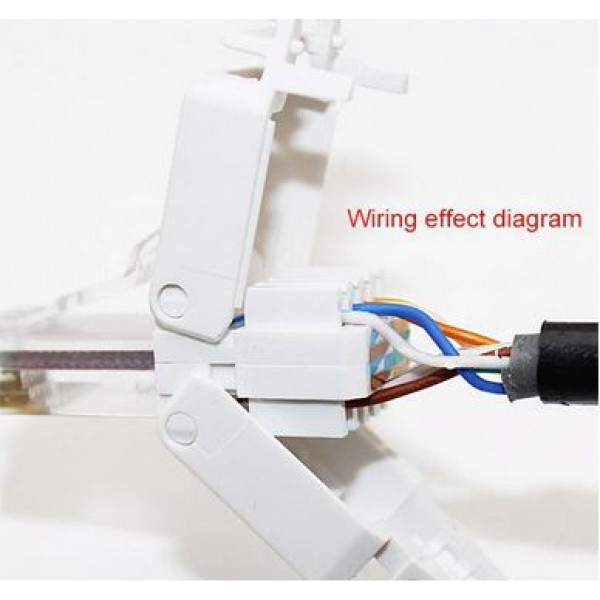 RJ45-kontakt CAT6 oskärmad UTP kort verktygsfri 101698