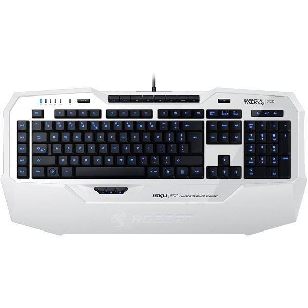 Roccat Isku FX Multicolor Gaming Keyboard Nordic White