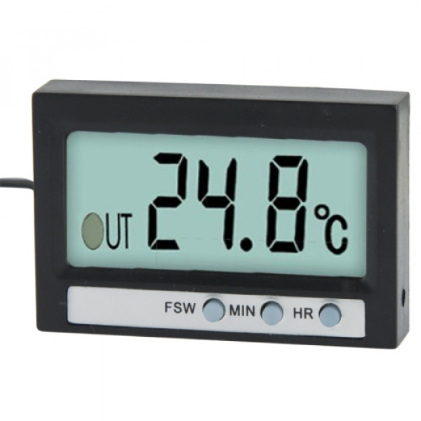 Thermometer Digital In-/Utomhus med Klockfunktion