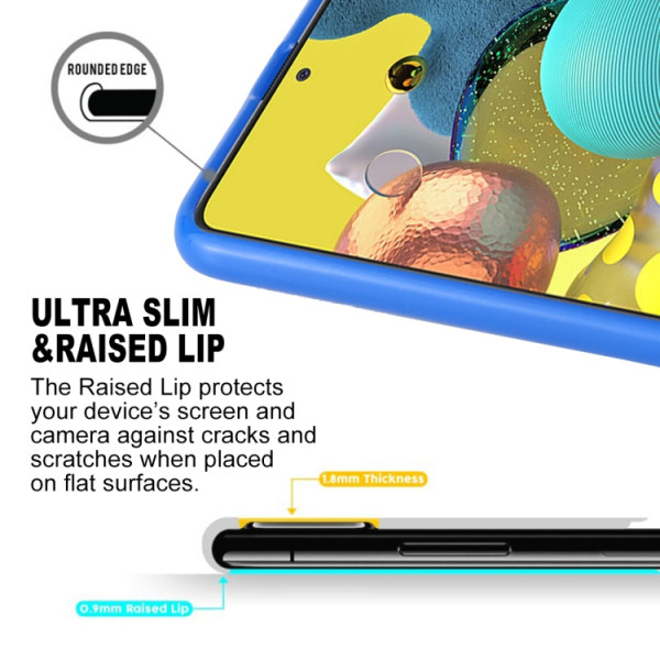 Skal - Samsung Galaxy A51 Silikonskal Röd Skal-A51-13