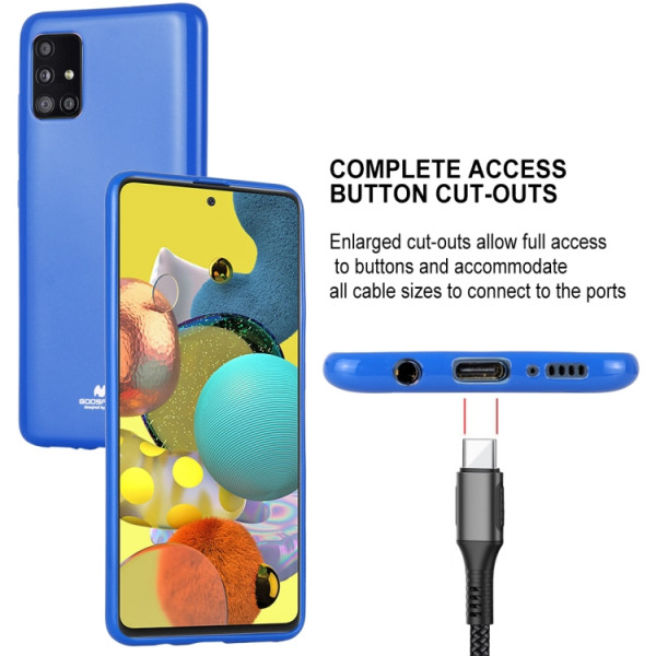 Skal - Samsung Galaxy A51 Silikonskal Röd