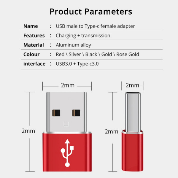 USB-C till USB-A adapter