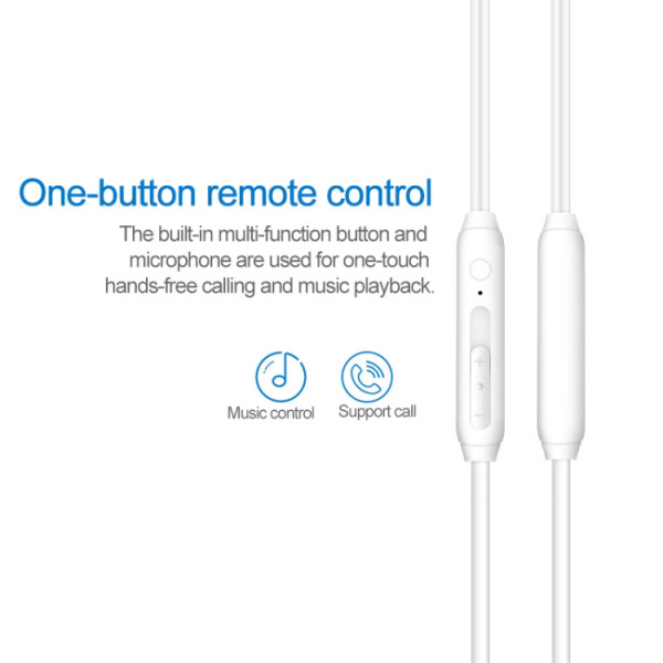 USB-C Headset In-Ear Bas Vit