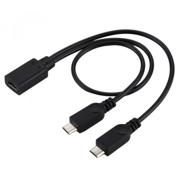 Micro USB splitter kabel USB-C - 2xMicro USB ho-ha