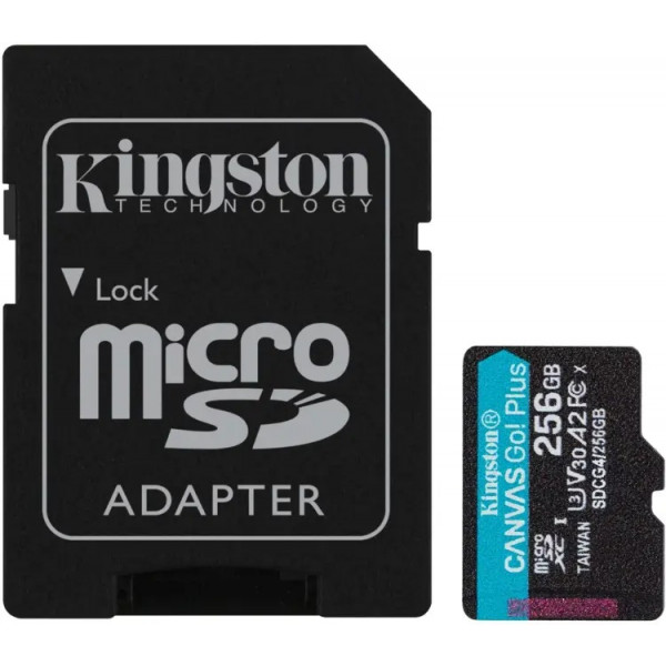 microSD - 256GB Kingston 200Mb/s + Adapter SDCG4/256GB