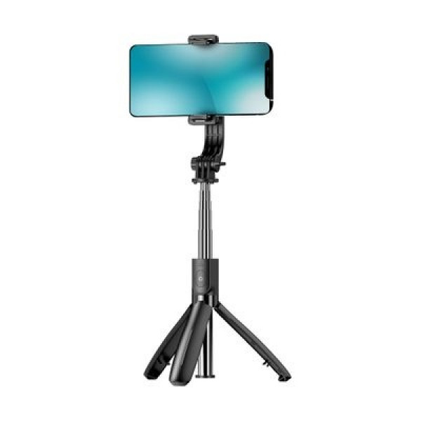 Selfiepinne Bluetooth Selfie Stick Teleskop Tripod