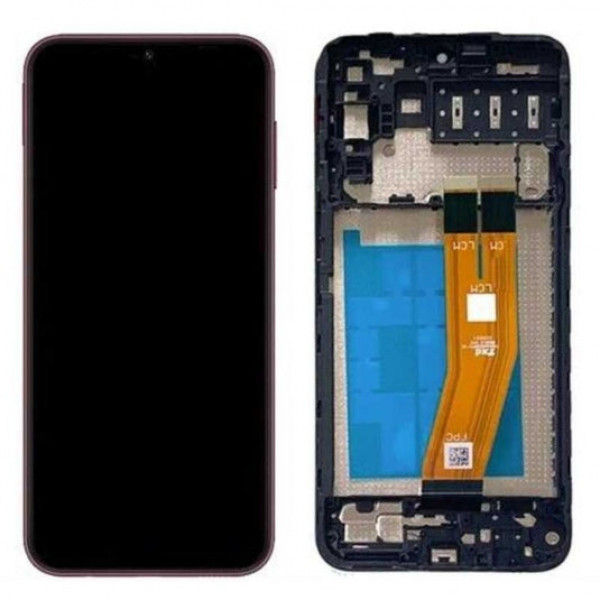 Skärm Samsung Galaxy A14 4G A145P med ram OEM