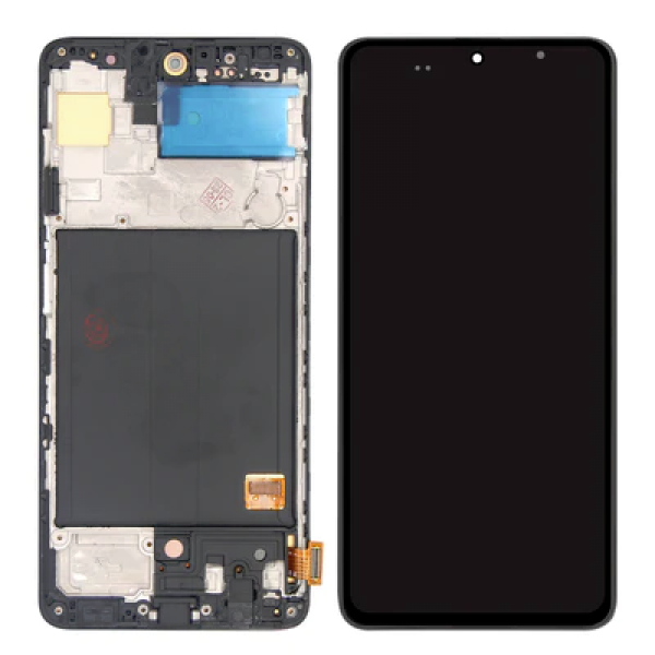 Skärm Samsung Galaxy A51 SM-A515F Svart OLED GH82-21680A-OLED