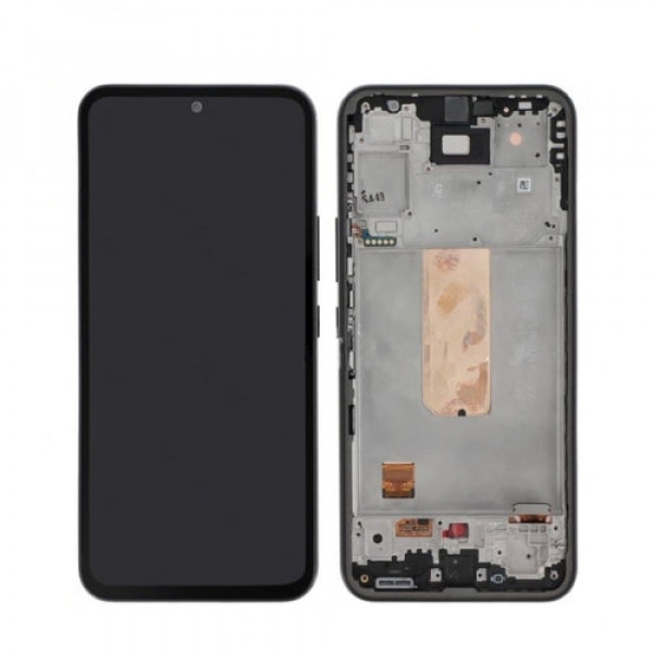 Skärm Samsung Galaxy A54 5G A546B Svart ram