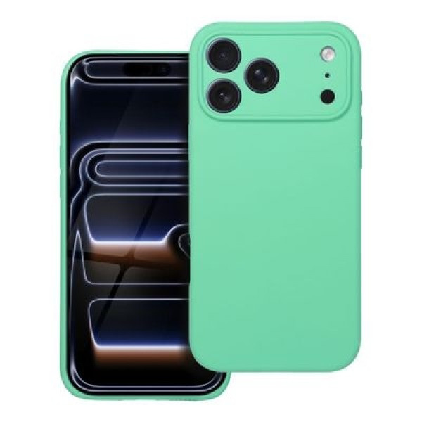 Skal iPhone 17 Pro Max - Silikon Mint Grön