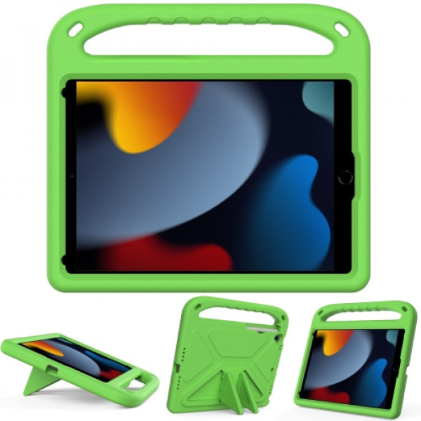 Skal iPad 10.2 2021 2020 2019 Barn Handtag Grön 590163