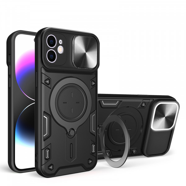 Skal iPhone 11 - Kameraskydd Full Hållare Svart 101898
