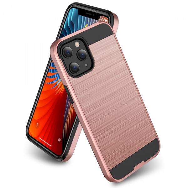 Skal iPhone 12 / 12 PRO - Stöttåligt Rosguld SK-i007