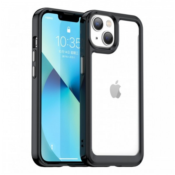 Skal iPhone 14 PLUS - OS Transparent Svart SK-iP14PLUS-07