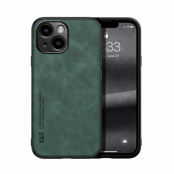 Skal iPhone 15 - X&E Skin Magnetisk Grön 101977