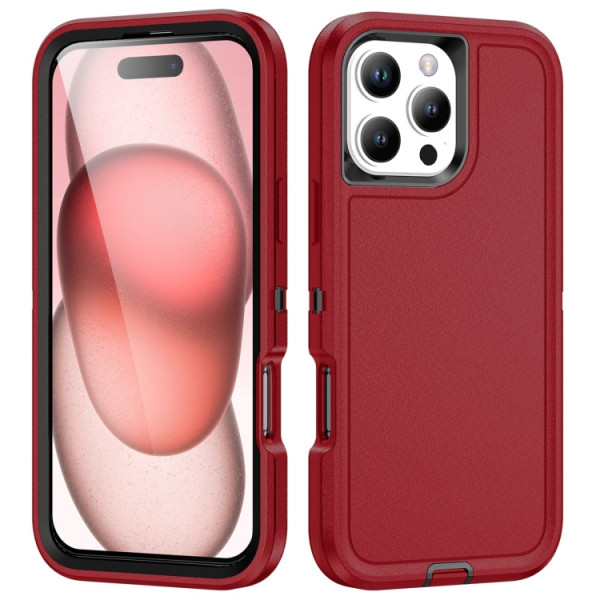 Skal iPhone 16 Pro Max - Life Stötsäkert Röd