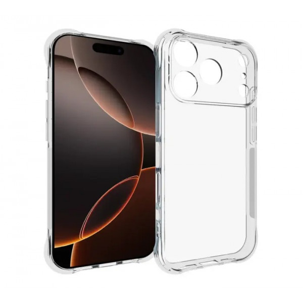 Skal iPhone 17 Pro Max - Transparent Stöttålig 590764
