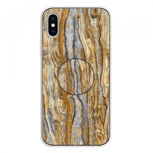 Skal iPhone X/XS - TPU Marmorlack Brun SK-i100