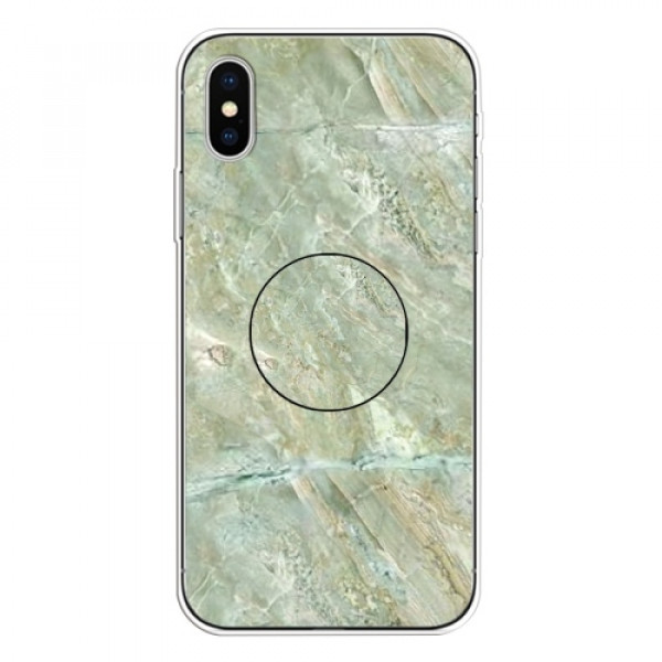 Skal iPhone X/XS - TPU Marmorlack Grön SK-i106
