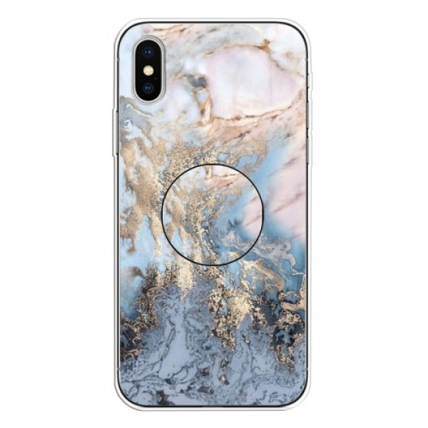 Skal iPhone X/XS - TPU Marmorlack Guld SK-i103